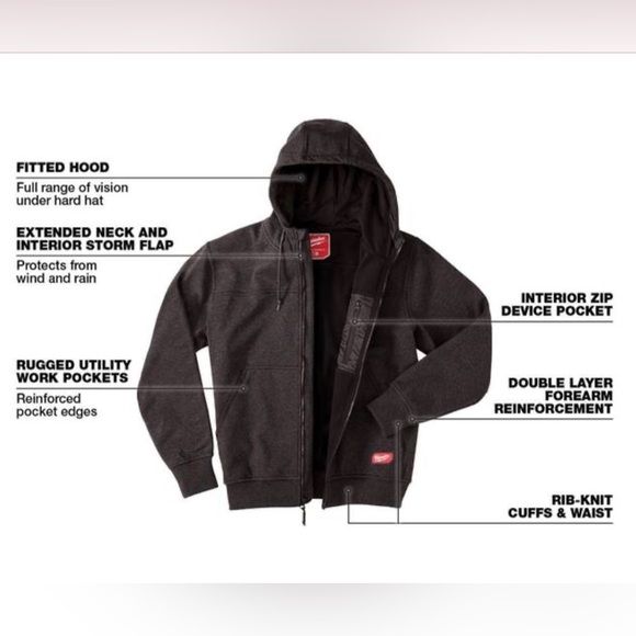 Men’s Milwaukee No Days Off Hoodie - Picture 2 of 6